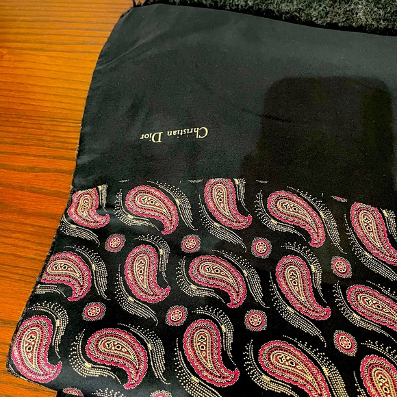 Christian Dior Paisley Wool Silk Scarf - Picture 1 of 6